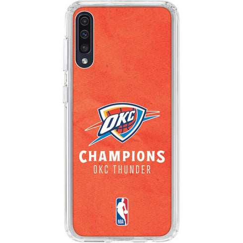 2025 NBA Champions Oklahoma City Thunder Galaxy A50 Clear Case